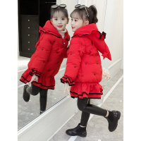 热卖女童冬装2019新款儿童棉服4女孩羽绒棉袄5加厚外套7洋气6岁潮衣