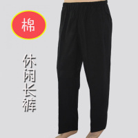 热卖纯棉裤子男老粗布中老年唐装练功太极裤居士服休闲表演长裤中国风