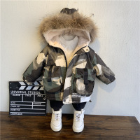 热卖男童棉衣2019新款洋气宝宝冬装迷彩棉袄外套小儿童冬季加厚派克服