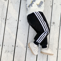 热卖2019冬装新款儿童加厚白鸭绒羽绒裤男童休闲裤子小童宝宝保暖棉裤