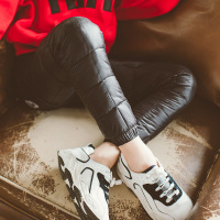 热卖女童羽绒棉裤秋冬季宝宝加绒加厚北方保暖男童中大儿童外穿长裤子