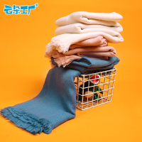 热卖云朵工厂 秋冬新款休闲纯色围巾情侣长款仿羊绒围脖加大围巾披肩