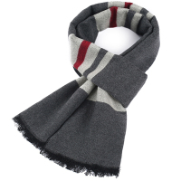 热卖男士围巾冬季格子英伦加厚高档围脖年轻人冬天学生简约韩版潮百搭