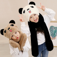 热卖秋冬亲子男女儿童帽子围巾手套三件一体套装宝宝暖加厚围脖护耳帽