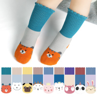 热卖婴儿袜子秋冬季纯棉加厚保暖加绒毛圈袜儿宝宝中筒袜儿童棉袜