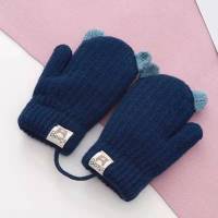 热卖婴儿手套冬天加绒保暖宝宝冬季0-1-2岁婴幼儿可爱小孩厚儿童5卡通