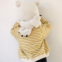 热卖1一3岁儿童女宝宝围巾围脖手套一体帽婴儿帽子秋冬婴幼儿可爱超萌