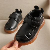 热卖男童皮鞋加绒冬季1-6岁男宝宝鞋子软底防滑保暖男孩童鞋儿童棉鞋