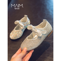 热卖2019新款儿童鞋女童水钻公主鞋春秋季小皮鞋韩版软底单鞋花童鞋子