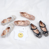 热卖2019秋季新款时尚女童公主鞋儿童软底豆豆鞋中大童单鞋小女孩皮鞋