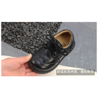 热卖男童2软底3皮鞋4黑色5真皮6儿童表演鞋英伦风7岁宝宝牛皮鞋
