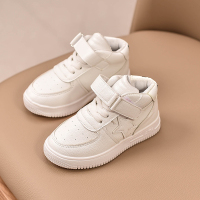 热卖儿童运动鞋2019秋冬男女童白色加绒加厚棉鞋韩版中大童休闲板鞋潮