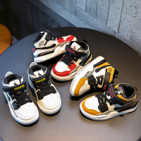 热卖男童运动鞋2019新款冬儿童真皮高帮板鞋中大童篮球鞋休闲女童鞋子