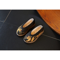 热卖古装表演绣花鞋男童幼儿园学生舞蹈鞋老北京儿童布鞋中式汉服鞋子