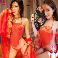 热卖加大码情趣内衣性感制服诱惑复古风肚兜汉服扮演宫廷裹胸古典透视