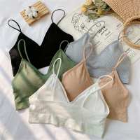 热卖性感聚拢文胸无钢圈少女薄款无痕美背防走光裹胸学生内衣吊带背心