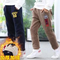 热卖男童长裤加绒冬款棉裤冬装儿童休闲裤加厚裤子中大童保暖运动裤潮