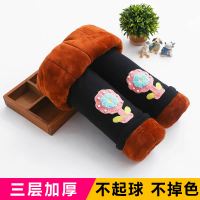 热卖2019新款女童三层加绒加厚打底裤子儿童外穿男童宝宝冬装棉裤高腰