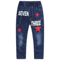 热卖冬季男童加绒裤子小童加厚外穿加棉牛仔裤宝宝保暖儿童棉裤宽松潮