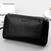 [CK正品]CaecnKoen2021新款男士手拿包男潮真皮休闲时尚百搭手拿包头层牛皮信封包商务男包手抓包