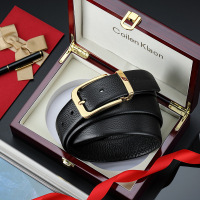 CaecnKoen2021新款皮具套装男士腰带皮带针扣真皮青年商务休闲时尚百搭头层牛皮腰带潮牛皮裤带