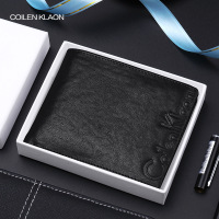 COILEN KLAON 2021新款男士钱包男真皮头层牛皮钱夹青年男式皮夹潮牌短款钱包钱夹