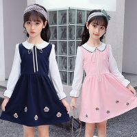 （佐丹曼）女童连衣裙2019新款中大童洋气春秋裙子女孩长袖公主裙六一表演服