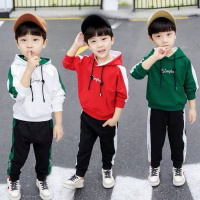 （佐丹曼）秋季儿童套装时尚上衣秋季裤子两件套童装男休闲女童中童长袖卫衣