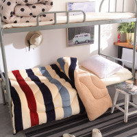 绘窝(HuiWo)学生宿舍寝室单人冬被-法兰绒拼羊羔绒被被芯