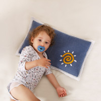 绘窝(HuiWo)家纺 全荞麦枕芯 水洗棉花边儿童全荞麦枕头单只