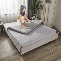 绘窝(HuiWo)家纺 磨毛压花床垫 四季床垫磨毛印花双面床垫亲肤夹棉防滑床垫学生宿舍垫子单人床床垫1.5m双人家用