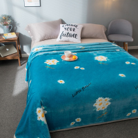 绘窝(HuiWo)家纺 牛奶绒毛毯 加厚牛奶绒毛毯绒毯子 床上用品法莱床单毯空调毯秋冬保暖盖毯午睡毯