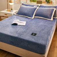 绘窝(HuiWo)家纺 贝贝绒朵朵绒牛奶绒单床笠单件 珊瑚绒床笠单件加厚法兰绒床垫套罩防尘罩全包防滑固定床单