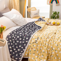 绘窝(HuiWo)家纺 秋冬牛奶绒毛毯拉舍尔毯子加厚三层复合毯AB版珊瑚绒