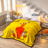 绘窝（HuiWo）家纺 双层加厚拉舍尔毛毯冬季保暖毛毯被 毛毯冬季加厚双层拉舍尔盖毯单双人铺床学生宿舍床单婚庆大红