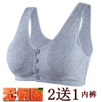 薄款孕妇中年妈妈前扣哺乳布内衣中老年文胸无钢圈背心式纯棉胸罩