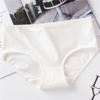 白色女士内裤女纯棉纯色学生少女高中生日系全棉裆三角底裤 6