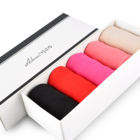 莫代尔内裤女士高腰无痕收腹三角裤大码简约少女舒适内裤头礼盒装