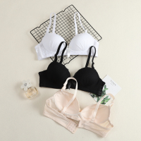 内衣女小胸聚拢无钢圈初中生少女文胸胸罩学生高中生夏季纯棉薄款