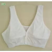 中老年女士文胸全棉薄款前开扣妈妈哺乳背心式胸罩喂奶无钢圈内衣