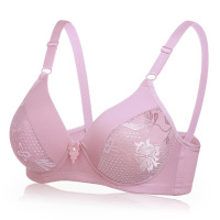 夏薄妈妈舒适无钢圈小胸聚拢文胸中年人透气防下垂内衣女胸罩