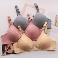 无钢圈聚拢薄款中年妈妈内衣女大码透气中老年人舒适收副乳文胸罩