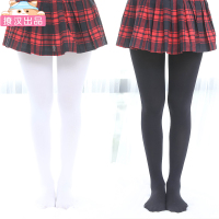 少女连裤袜300d天鹅绒连裤袜 日系春秋季连脚打底裤女白色丝袜