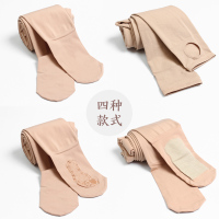 女丝袜连裤袜防勾丝假透肉打底裤加绒秋冬保暖肤色肉色光腿袜神器