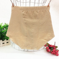 高腰提臀有口袋带兜收腹产后收胃束身收腰美体塑身纯棉内裤女