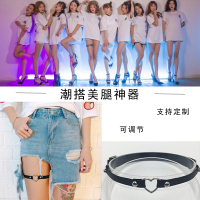 欧美大腿绑带性感腿环大腿圈饰品日系少女可爱软妹腿链街拍吊袜带