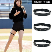 日系少女可爱软妹大腿环腿圈腿带饰品腿上性感绑带大腿链吊袜带