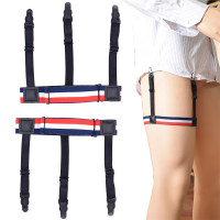 男女吊袜带通用正装西服衬衣夹上衣防皱防滑衬衫夹子大腿环吊袜带