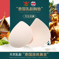泰国天然乳胶内衣胸垫插片薄款抑菌防螨文胸垫美背内衬垫透气排汗