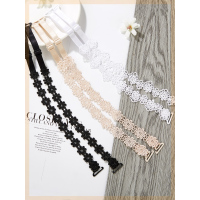 透明镂空蕾丝花朵文胸带内衣带子隐形肩带女配件花边交叉美背外露